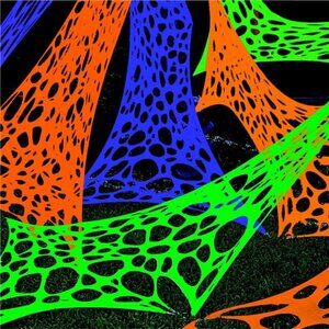 700 sqft Tri-Color Giant Durable Spider Web Halloween Decoration Outdoor